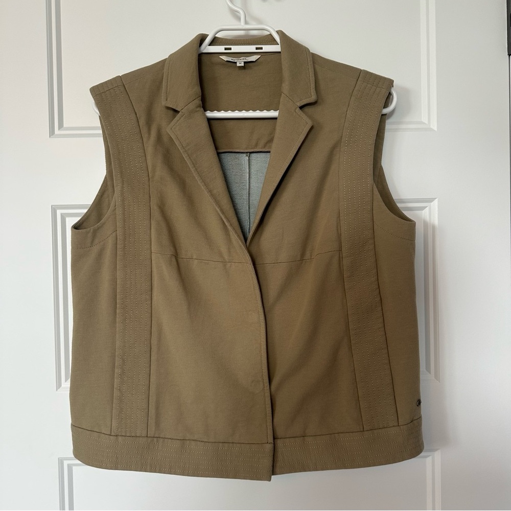 Sandwich_ Fashion Tan Sleeveless Vest